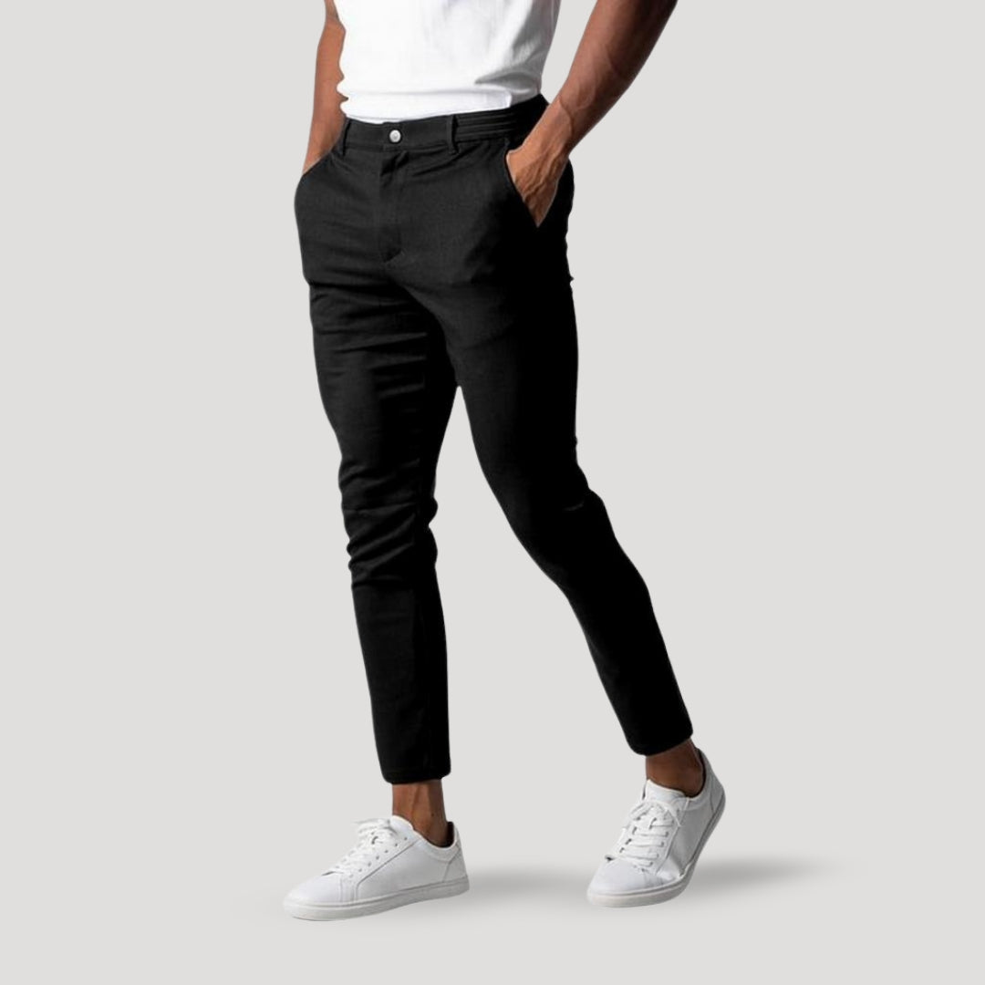 Slim-fit casual pants