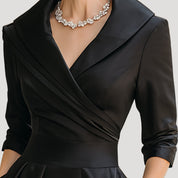 Women’s spring classic wrap midi dress