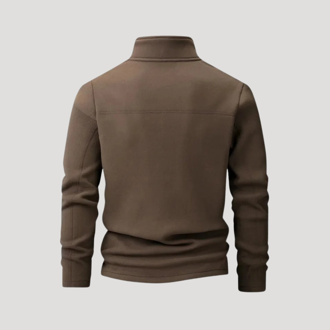 Men’s half zip fleece jumper – winter pullover sweater