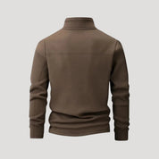 Men’s half zip fleece jumper – winter pullover sweater