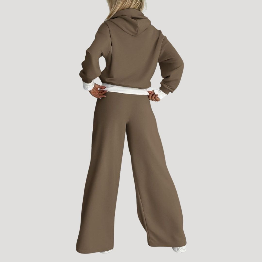 Women’s fleece lined oversized hoodie and jogger set