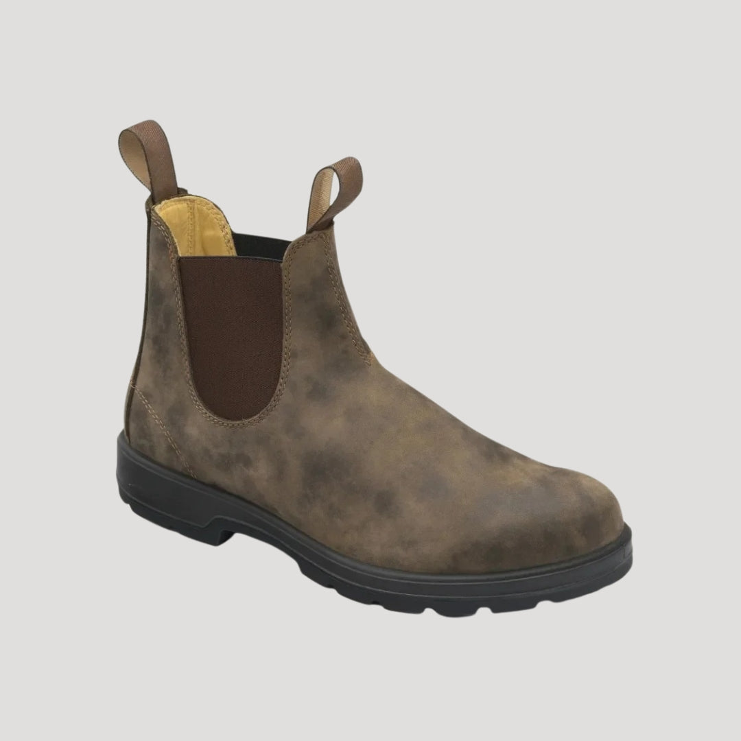 Men durable leather Chelsea boots