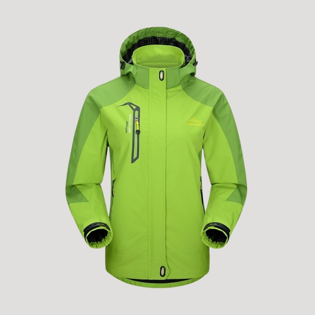 Women waterproof ski winter jacket with hood