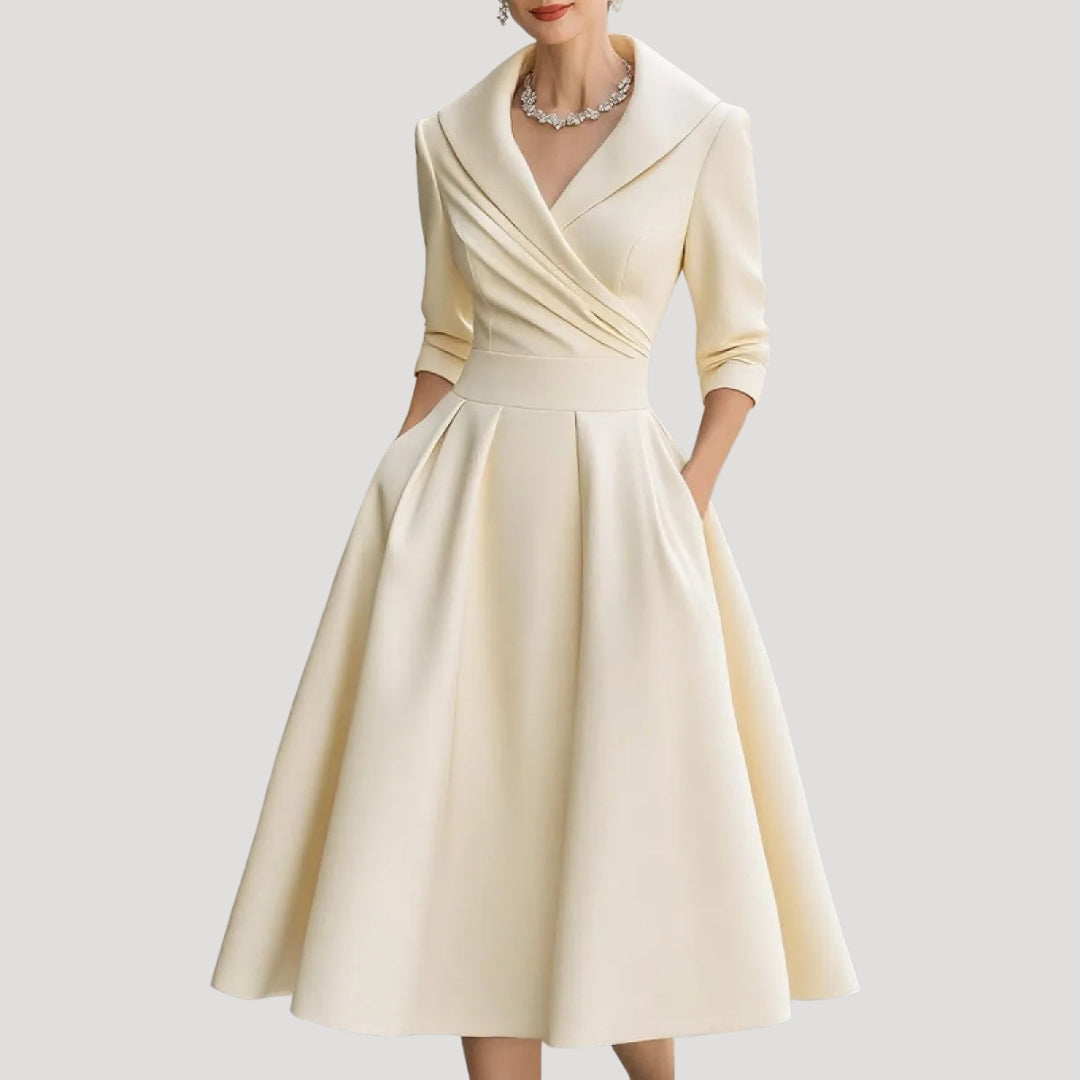 Women’s long sleeve midi formal party dress
