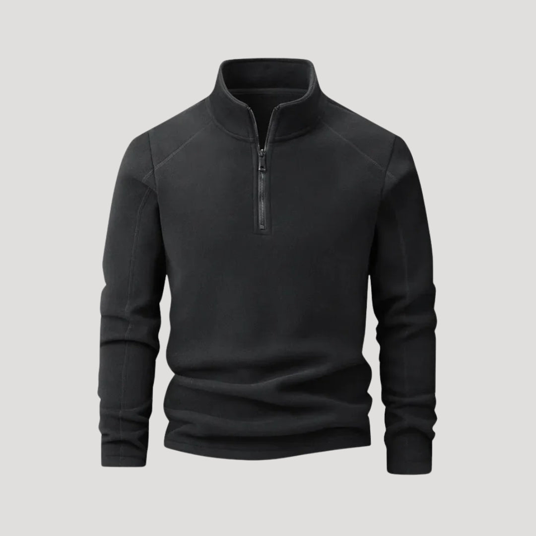 Men’s half zip fleece jumper – winter pullover sweater