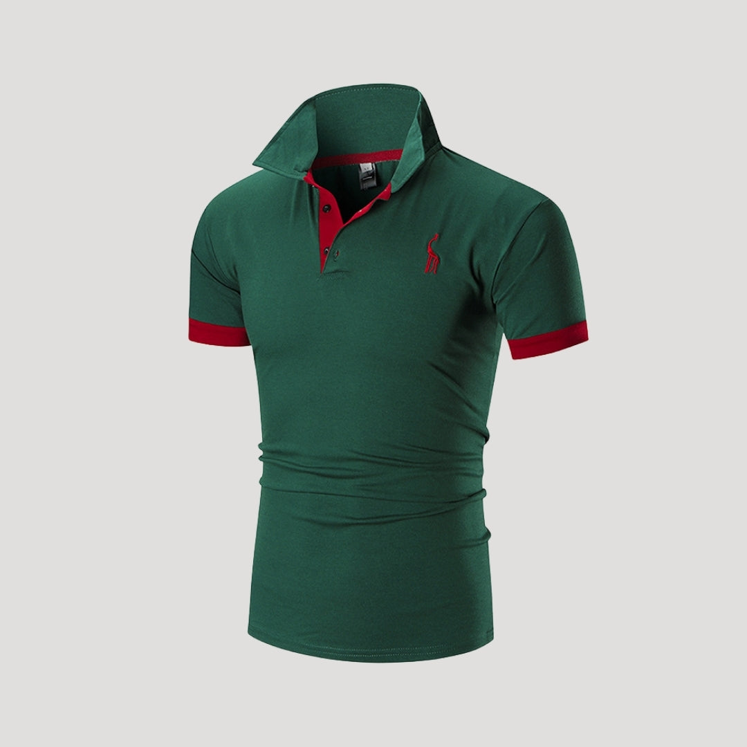 Men’s slim fit short sleeve polo shirt