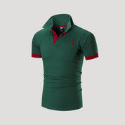 Men’s slim fit short sleeve polo shirt