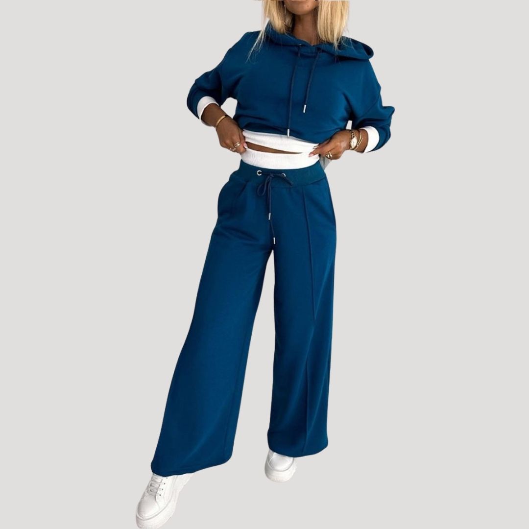 Women’s fleece lined oversized hoodie and jogger set