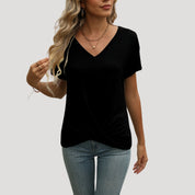 Women’s cotton v neck t shirt – casual