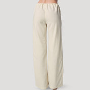 Wide-leg drawstring lounge trousers