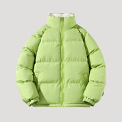 Fleece-lined puffer jacket