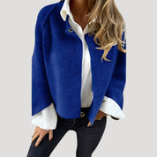 Women’s cropped cape style short coat jacket