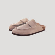 Women’s suede slip ins – wide fit flat clogs