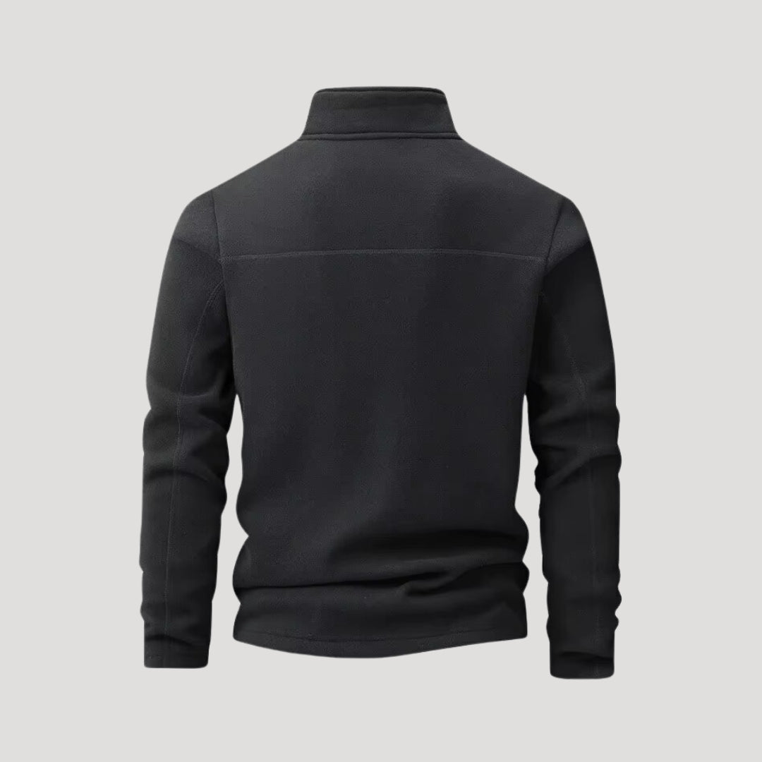 Men’s half zip fleece jumper – winter pullover sweater