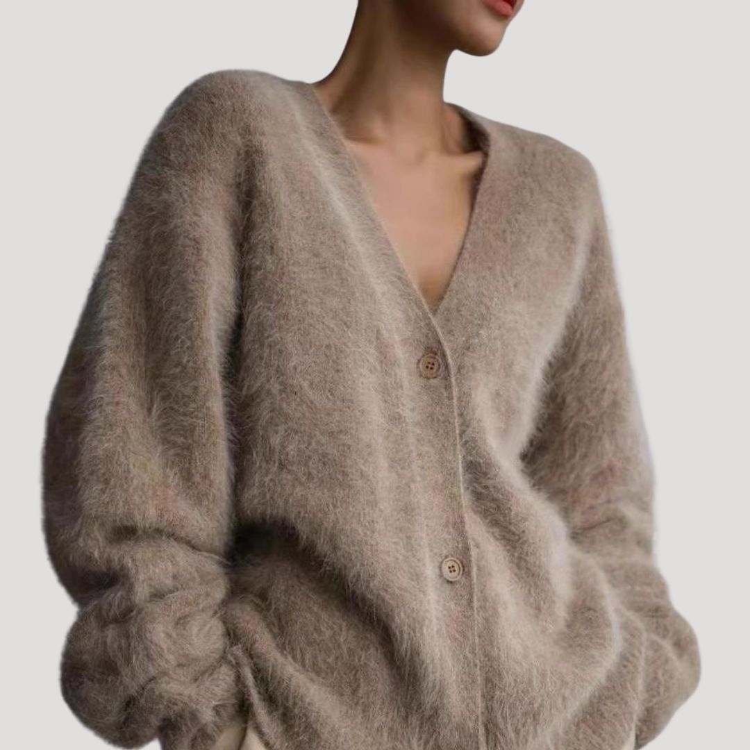 Women’s spring v neck cardigan sweater knitted