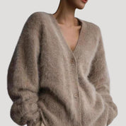 Women’s spring v neck cardigan sweater knitted