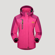Women waterproof ski winter jacket with hood