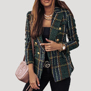 Women’s tailored longline fitted blazer jacket