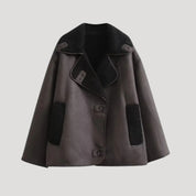 Women shearling oversized jacket