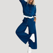 Women’s fleece lined oversized hoodie and jogger set