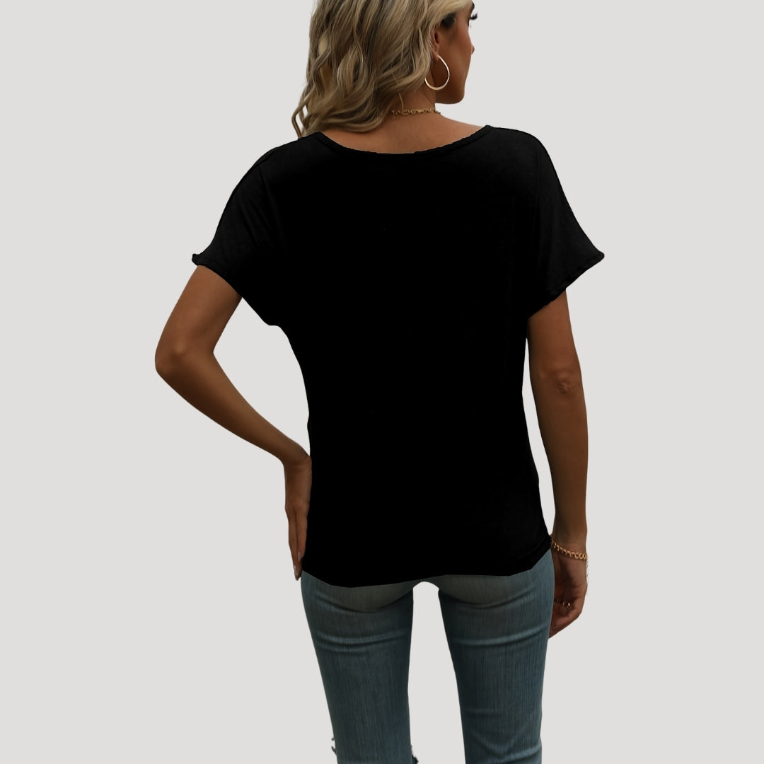 Women’s cotton v neck t shirt – casual