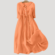 Women’s long sleeve button shirt midi dress