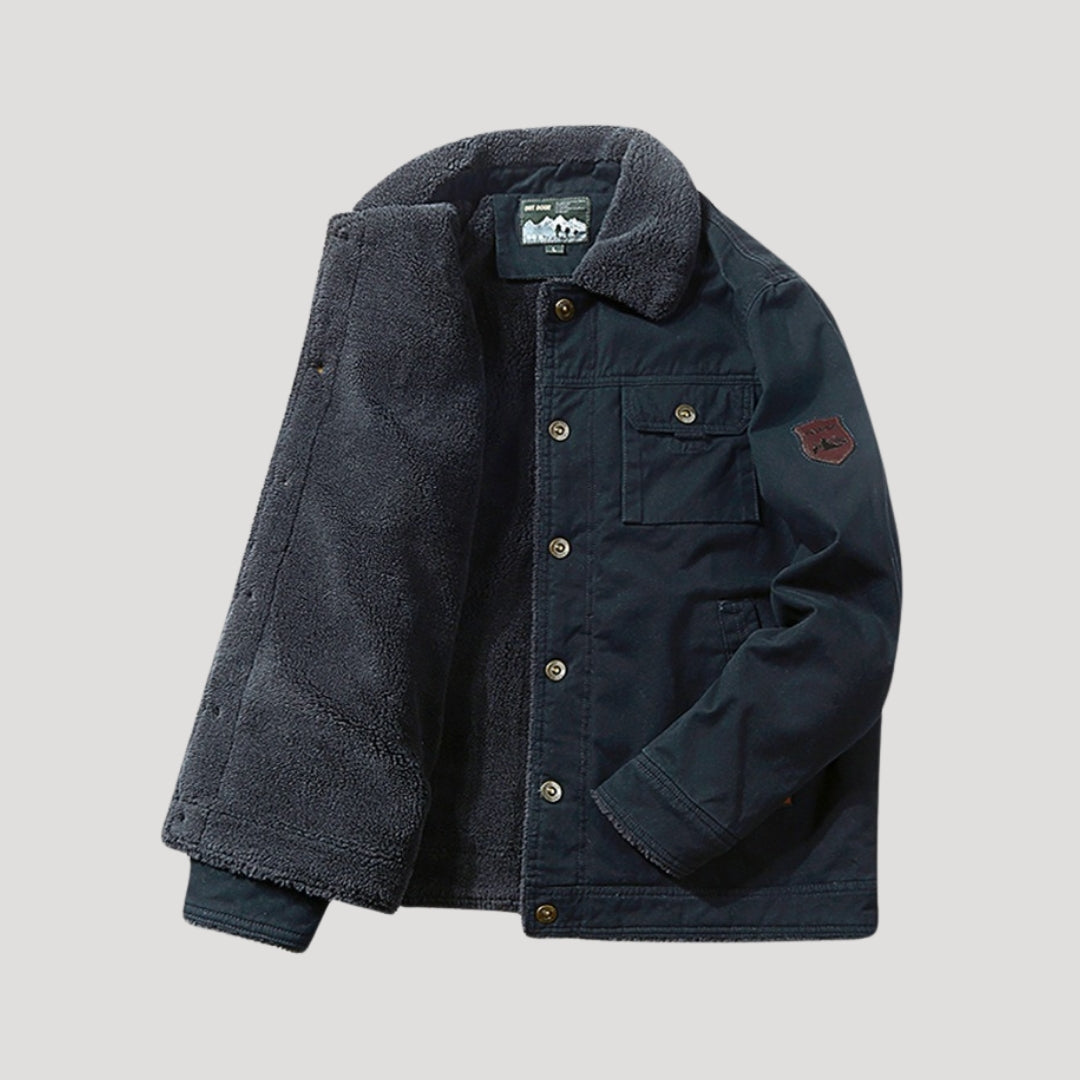 Rugged lined workwear jacket