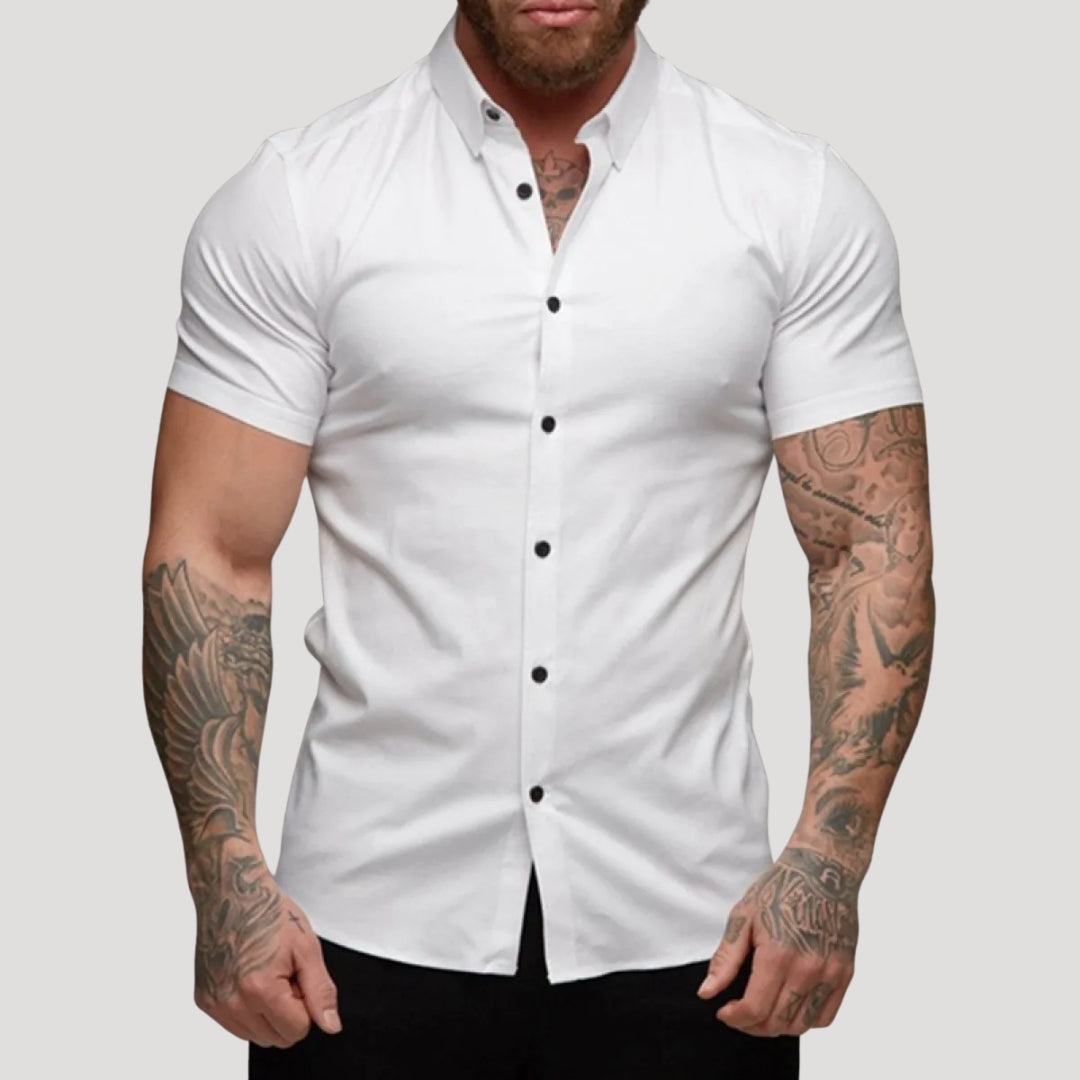 Men’s slim fit short sleeve summer shirt