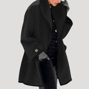 Women oversized wool coat