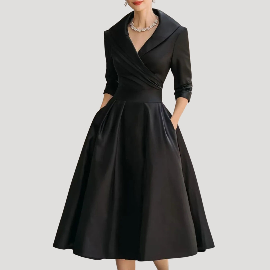 Women’s long sleeve midi formal party dress