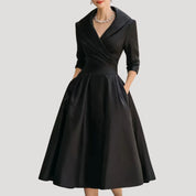 Women’s long sleeve midi formal party dress