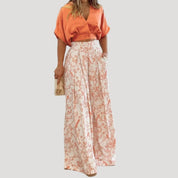 Women’s wide leg co ord set – summer holiday outfit
