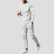 Men’s slim fit tracksuit jogger co ord set