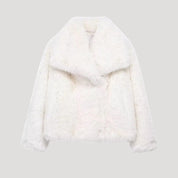 Women's luxury faux fur coat