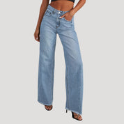 High-rise wide-leg jeans