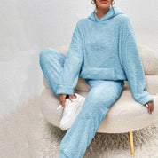 Women’s fleece loungewear set cosy winter tracksuit