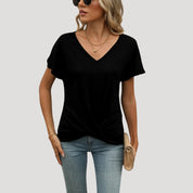 Women’s cotton v neck t shirt – casual