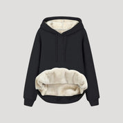 Women fleece-lined cozy hoodie