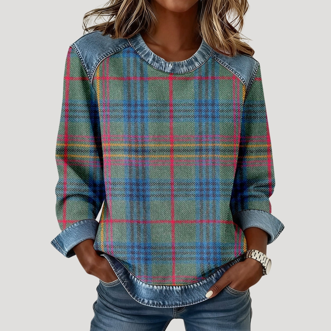 Women’s ribbed long sleeve button front top