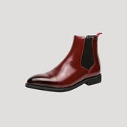 Men’s leather chelsea boots chunky heel style