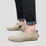Men’s suede slip on driving loafers casual shoes