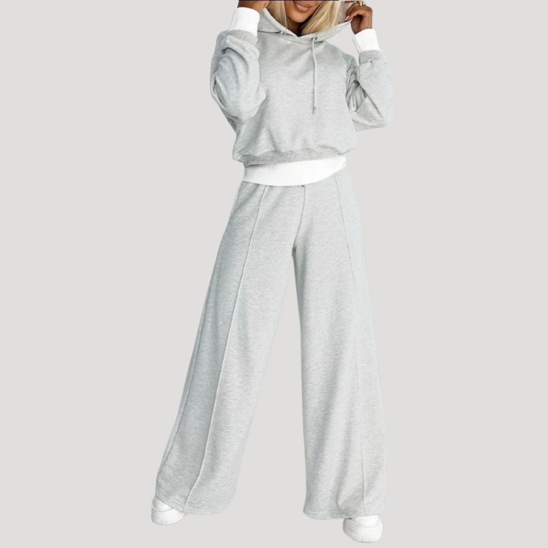 Women’s fleece lined oversized hoodie and jogger set