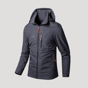Men’s waterproof windbreaker rain jacket with hood