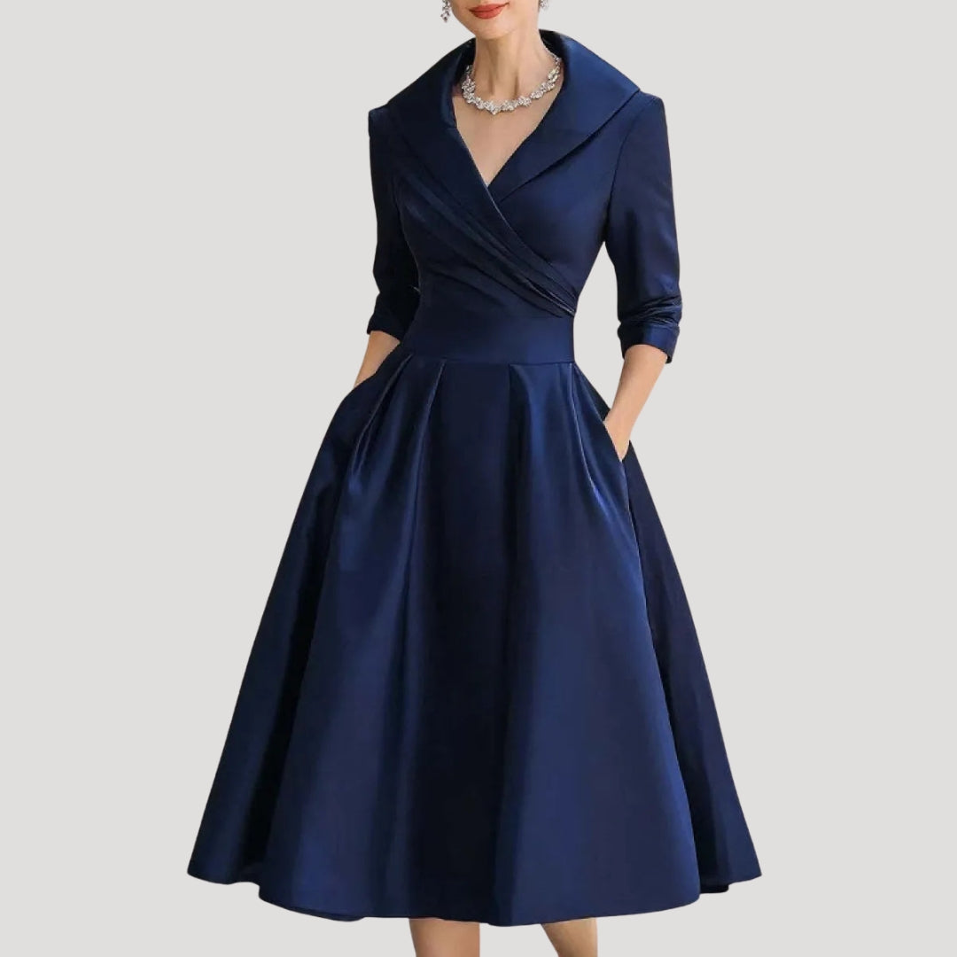 Women’s long sleeve midi formal party dress