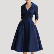 Women’s long sleeve midi formal party dress