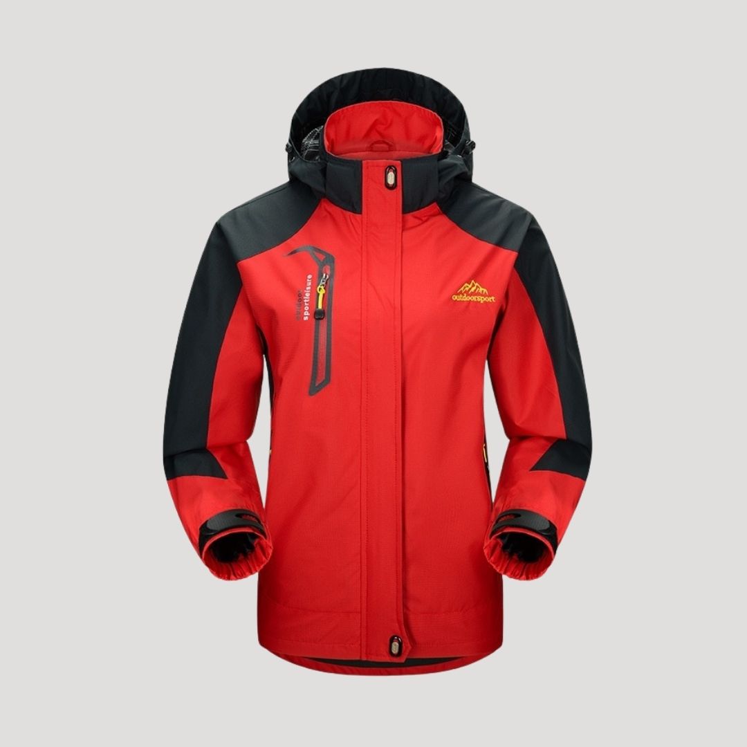 Women waterproof ski winter jacket with hood