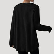 Women's oversized ribbed knit sweater