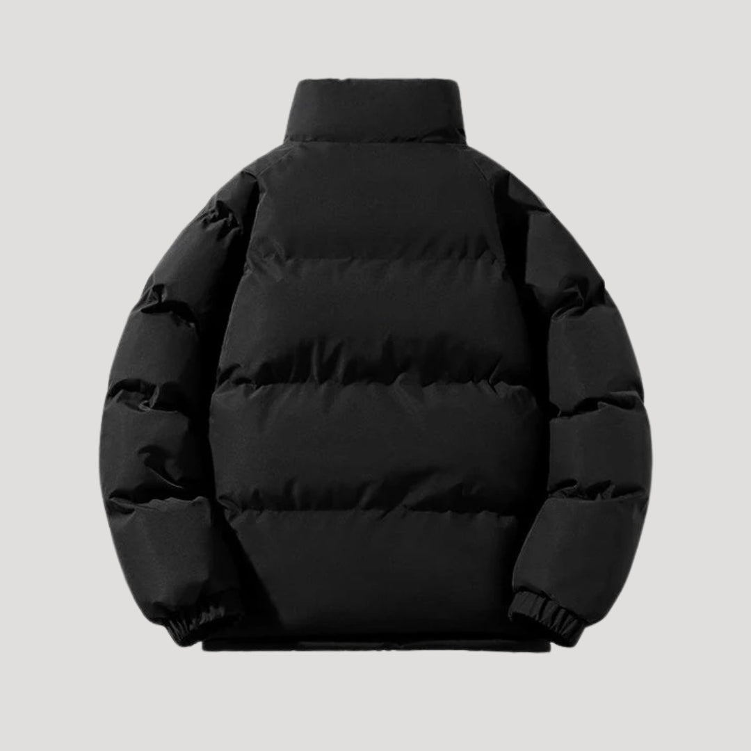 Fleece-lined puffer jacket