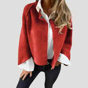 Women’s cropped cape style short coat jacket