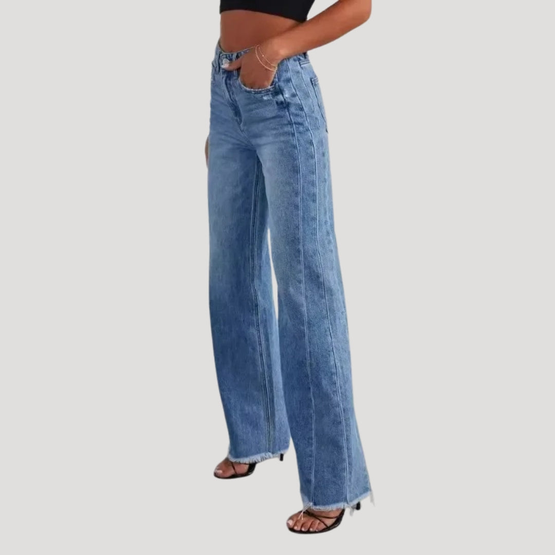 High-rise wide-leg jeans